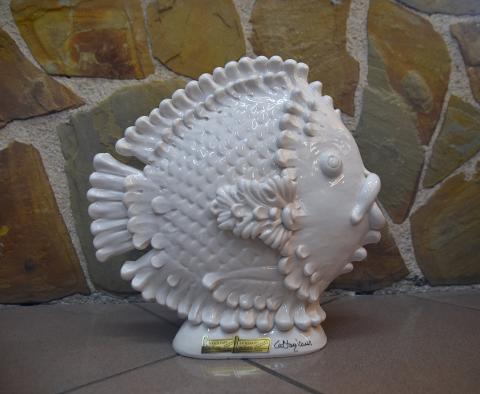 Pesce in ceramica Produzione artigianale di Caltagirone h.25 cm