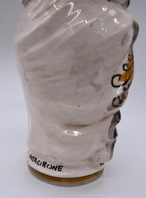 NEW Coppia teste di moro gioiello moderne Produzione artigianale di Caltagirone h.15cm