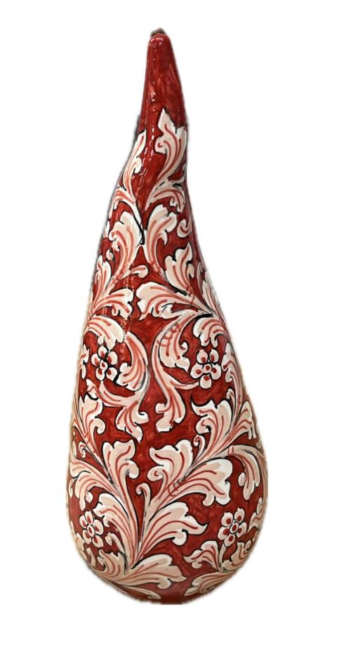 Corno decorato Produzione artigianale di Caltagirone H 32cm