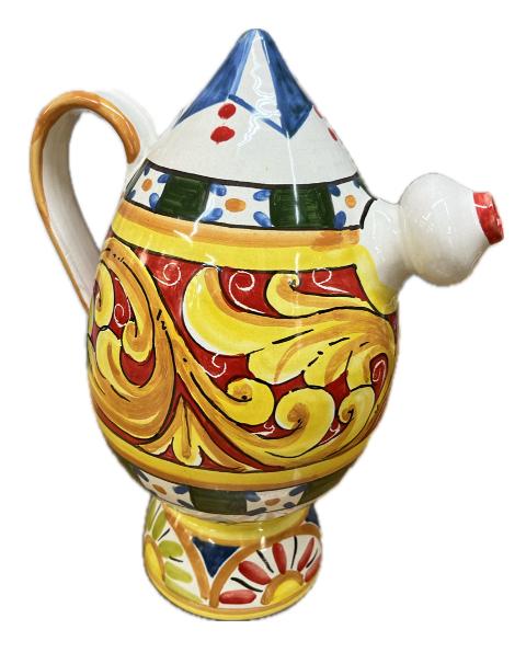 Bummulo Malandrino decoro barocco Produzione artigianale Santo Stefano di Camastra H 28cm