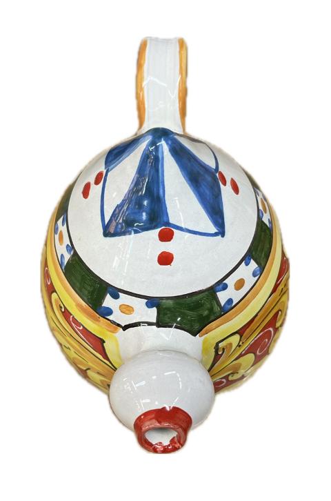 Bummulo Malandrino decoro barocco Produzione artigianale Santo Stefano di Camastra H 28cm