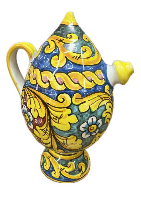 Bummulo Malandrino decoro barocco Produzione artigianale Santo Stefano di Camastra H 28cm