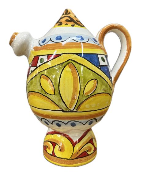 Bummulo Malandrino decoro barocco Produzione artigianale Santo Stefano di Camastra H 21cm