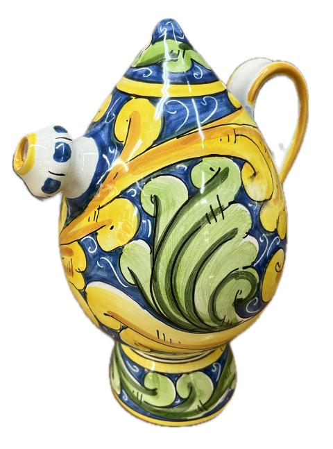 Bummulo Malandrino decoro barocco Produzione artigianale Santo Stefano di Camastra H 21cm
