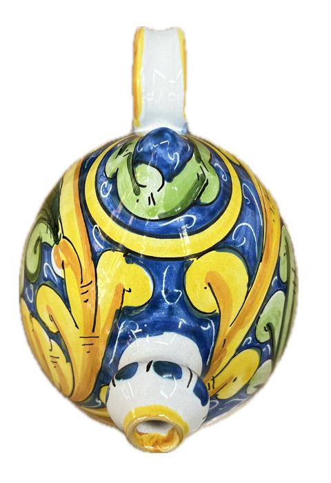 Bummulo Malandrino decoro barocco Produzione artigianale Santo Stefano di Camastra H 21cm