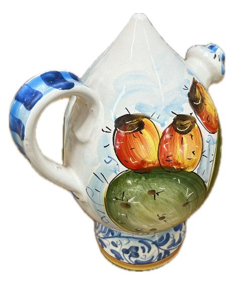 Bummulo Malandrino decoro fico d'india Produzione artigianale Santo Stefano di Camastra H 21cm