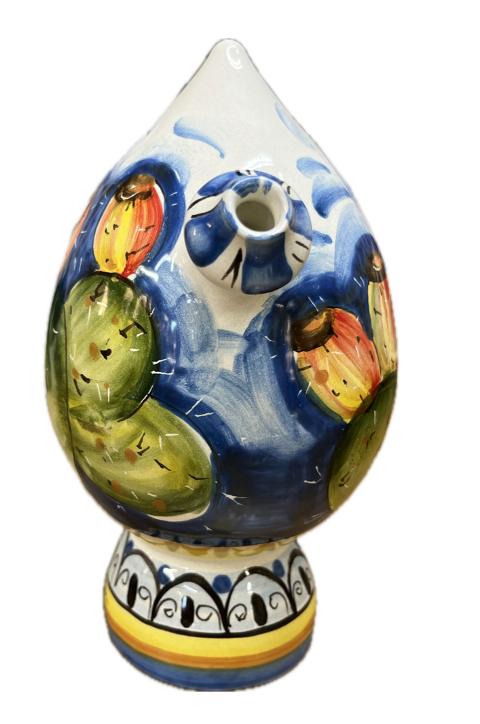 Bummulo Malandrino decoro fico d'india Produzione artigianale Santo Stefano di Camastra H 21cm