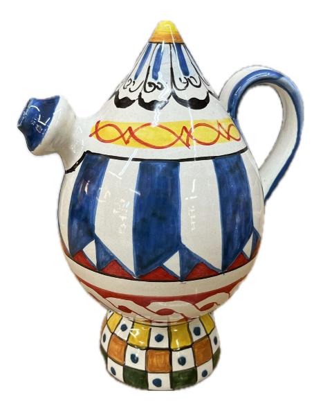 Bummulo Malandrino decoro barocco Produzione artigianale Santo Stefano di Camastra H 21cm