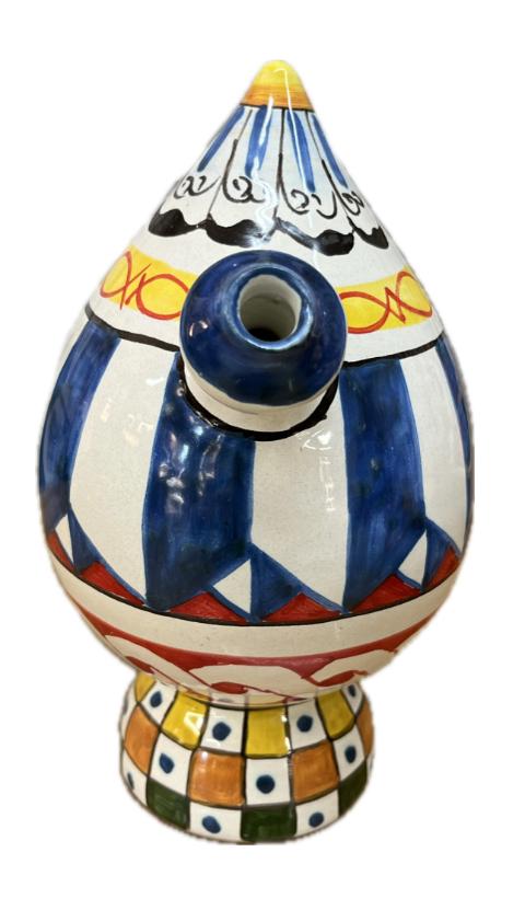Bummulo Malandrino decoro barocco Produzione artigianale Santo Stefano di Camastra H 21cm