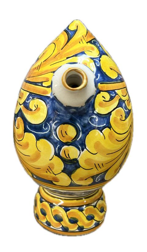 Bummulo Malandrino decoro barocco Produzione artigianale Santo Stefano di Camastra H 21cm