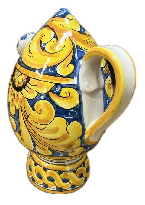 Bummulo Malandrino decoro barocco Produzione artigianale Santo Stefano di Camastra H 21cm