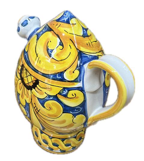 Bummulo Malandrino decoro barocco Produzione artigianale Santo Stefano di Camastra H 21cm