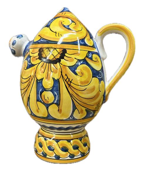 Bummulo Malandrino decoro barocco Produzione artigianale Santo Stefano di Camastra H 21cm