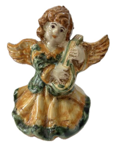 Angelo in ceramica Produzione artigianale di Caltagirone H 11cm