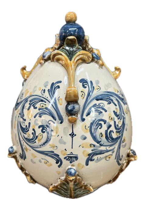 Uovo in ceramica Produzione artigianale di Caltagirone H 22cm