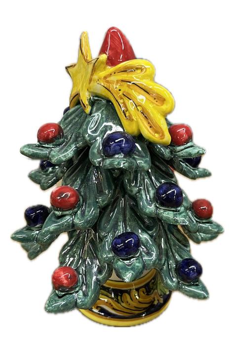 Albero di Natale in ceramica Produzione artigianale di Caltagirone  h.17