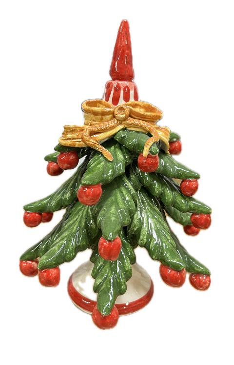 Albero di Natale in ceramica Produzione artigianale di Caltagirone H 18/19cm