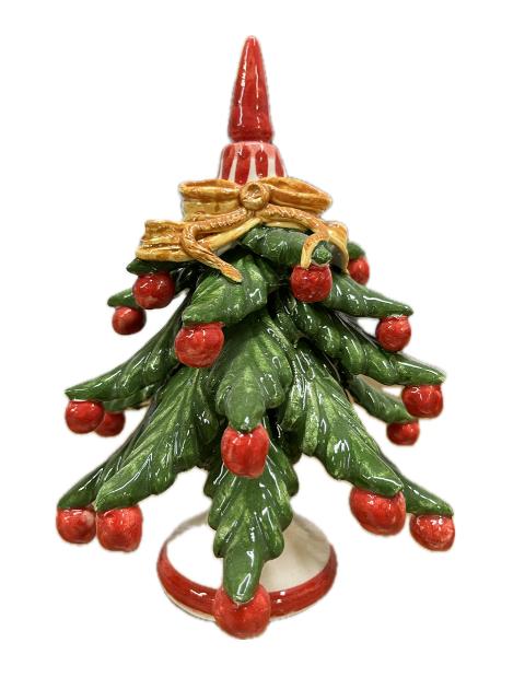 Albero di Natale in ceramica Produzione artigianale di Caltagirone H 18/19cm