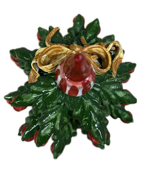 Albero di Natale in ceramica Produzione artigianale di Caltagirone H 18/19cm