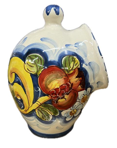 Saliera a salvadanaio Produzione artigianale di Caltagirone H 20cm