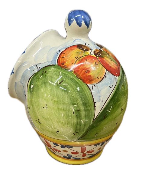 Saliera a salvadanaio Produzione artigianale Santo Stefano di Camastra H 20cm