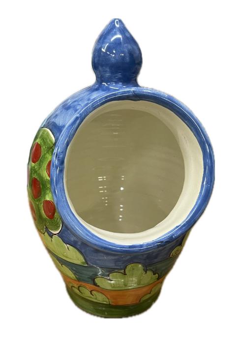 Saliera a salvadanaio Produzione artigianale Santo Stefano di Camastra H 25cm