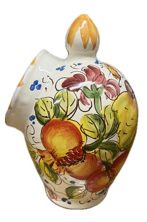 Saliera a salvadanaio Produzione artigianale Santo Stefano di Camastra H 25cm