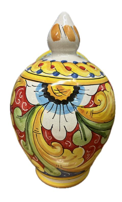 Saliera a salvadanaio Produzione artigianale Santo Stefano di Camastra H 25cm