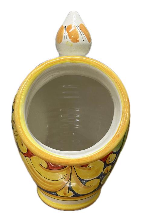 Saliera a salvadanaio Produzione artigianale Santo Stefano di Camastra H 25cm