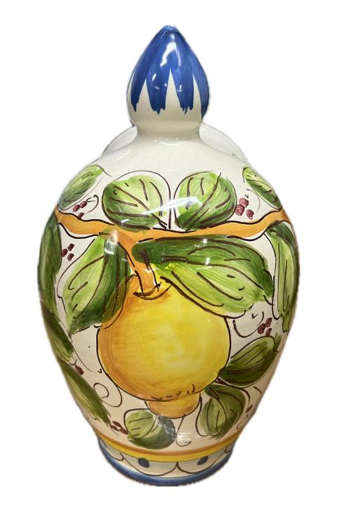 Saliera a salvadanaio Produzione artigianale Santo Stefano di Camastra H 25cm