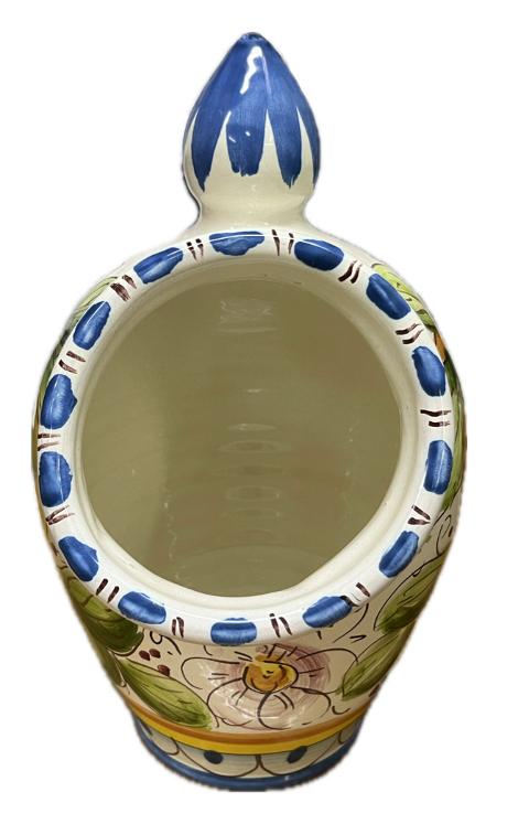 Saliera a salvadanaio Produzione artigianale Santo Stefano di Camastra H 25cm