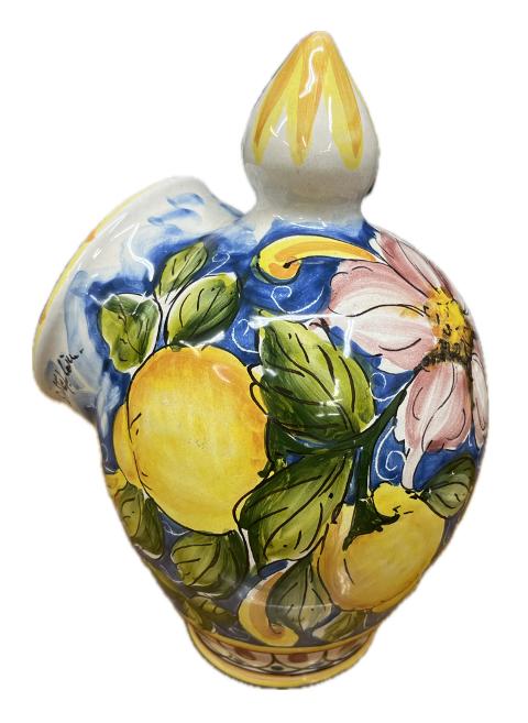 Saliera a salvadanaio Produzione artigianale Santo Stefano di Camastra H 25cm
