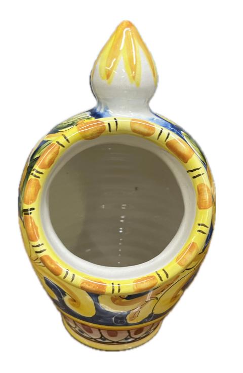 Saliera a salvadanaio Produzione artigianale Santo Stefano di Camastra H 25cm