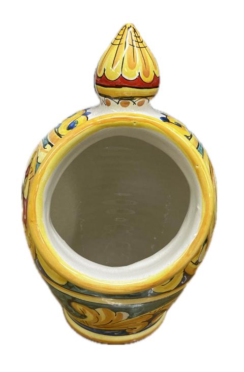 Saliera a salvadanaio Produzione artigianale Santo Stefano di Camastra H 25cm