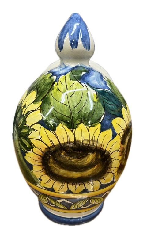Saliera a salvadanaio Produzione artigianale Santo Stefano di Camastra H 25cm
