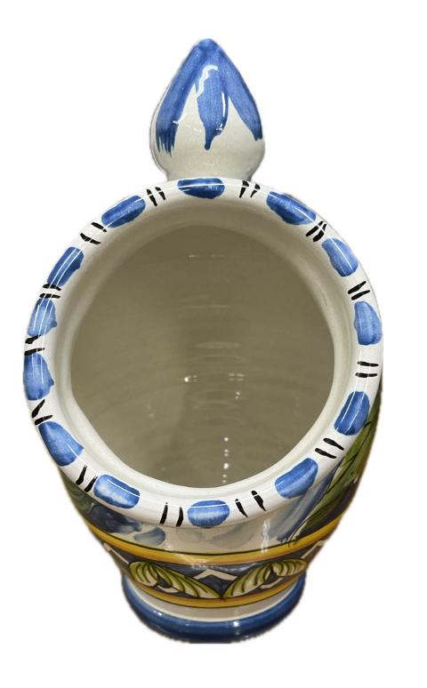 Saliera a salvadanaio Produzione artigianale Santo Stefano di Camastra H 25cm