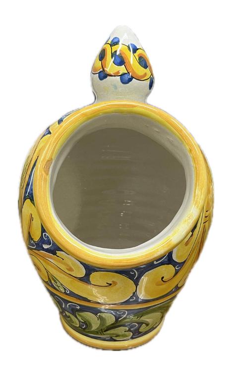 Saliera a salvadanaio Produzione artigianale Santo Stefano di Camastra H 25cm