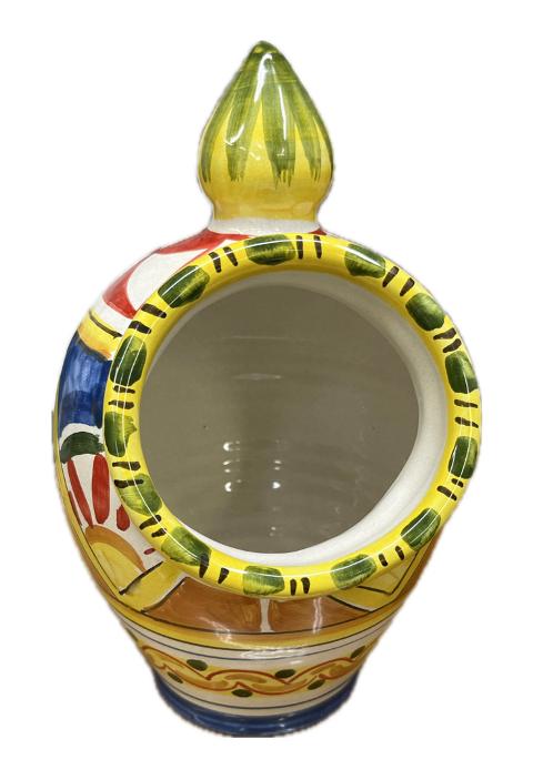 Saliera a salvadanaio Produzione artigianale di Caltagirone H 25cm