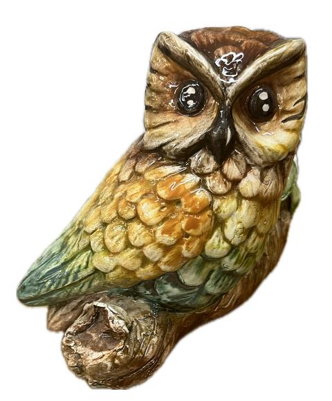 Civetta in ceramica Produzione artigianale di Caltagirone Lunghezza 20cm