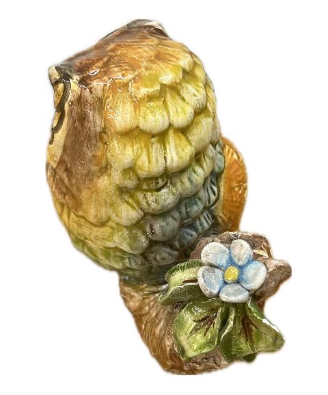Civetta in ceramica Produzione artigianale di Caltagirone Lunghezza 20cm