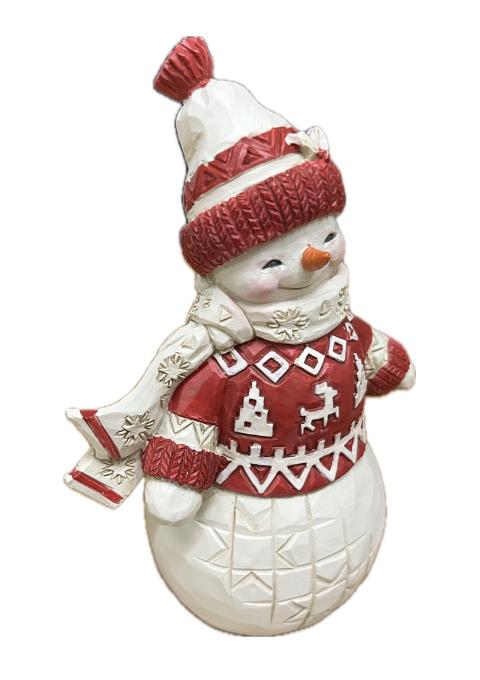 Pupazzo di neve Jim Shore H 14cm