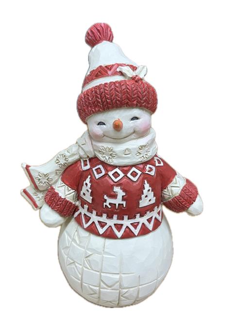 Pupazzo di neve Jim Shore H 14cm
