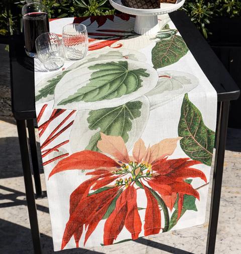 Table runner di natale Prodotto in lino 150 x 50