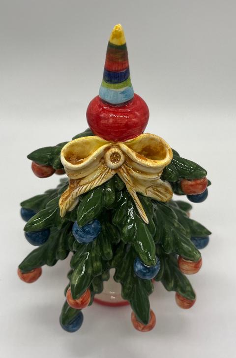 Albero di Natale in ceramica Produzione artigianale di Caltagirone H 18/19cm