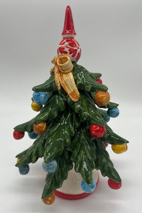 Albero di Natale in ceramica Produzione artigianale di Caltagirone H 18/19cm