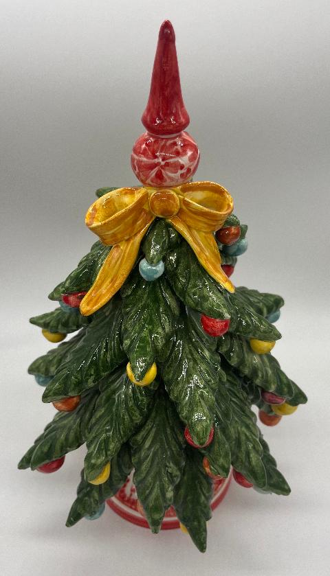 Albero di Natale in ceramica Produzione artigianale di Caltagirone H 30cm