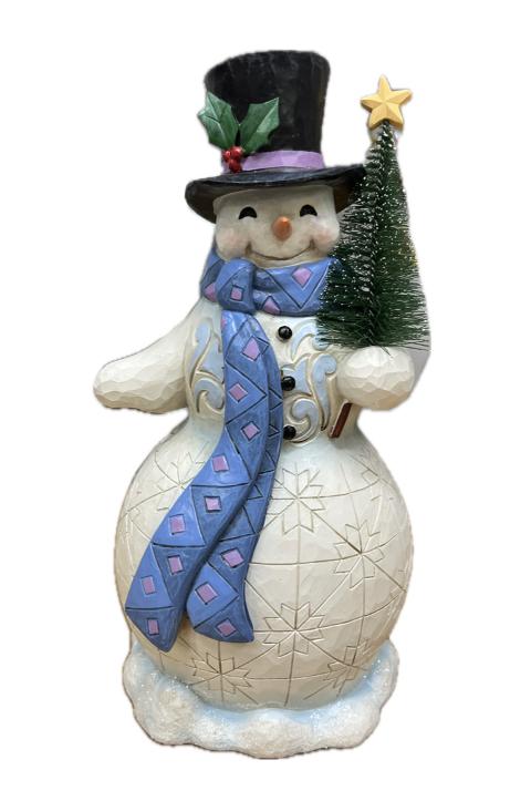 Pupazzo di neve Jim Shore H 25cm