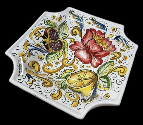 Svuota tasche/Porta caramelle Produzione artigianale di Caltagirone 22x22