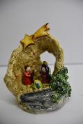 Presepe in ceramica grotta con stella Produzione artigianale di Caltagirone  h.15