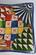 Svuota tasche/Porta caramelle in ceramica Produzione artigianale di Caltagirone 21 x 21